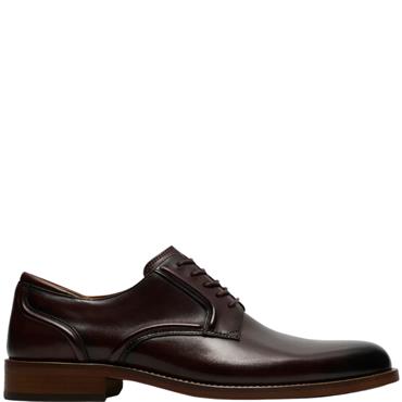 CLARKS  MENS  SHOE - BROWN LEATHER
